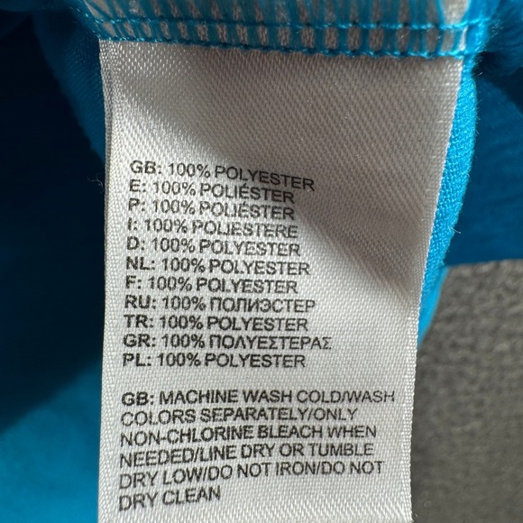 The North Face Shirt Women L Blue V-Neck VaporWick Running Gym Athletic - Picture 9 of 10